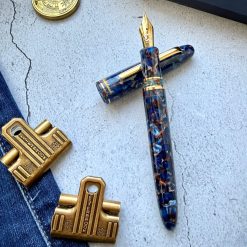 Esterbrook Estie Nouveau Bleu Fountain Pen with Gold Trim — gallery