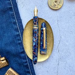 Esterbrook Estie Nouveau Bleu Fountain Pen with Gold Trim — gallery