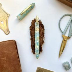 Esterbrook Estie Sea Glass Fountain Pen with Gold Trim — gallery