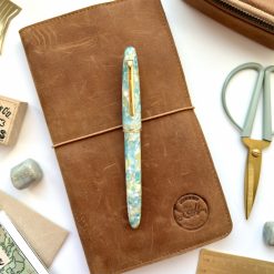 Esterbrook Estie Sea Glass Fountain Pen with Gold Trim — gallery