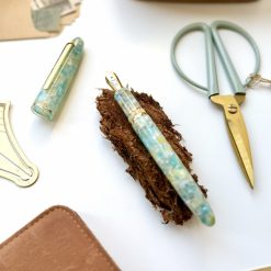 Esterbrook Estie Sea Glass Fountain Pen with Gold Trim — gallery