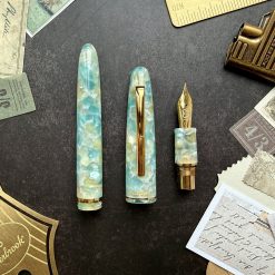 Esterbrook Estie Sea Glass Fountain Pen with Gold Trim — gallery