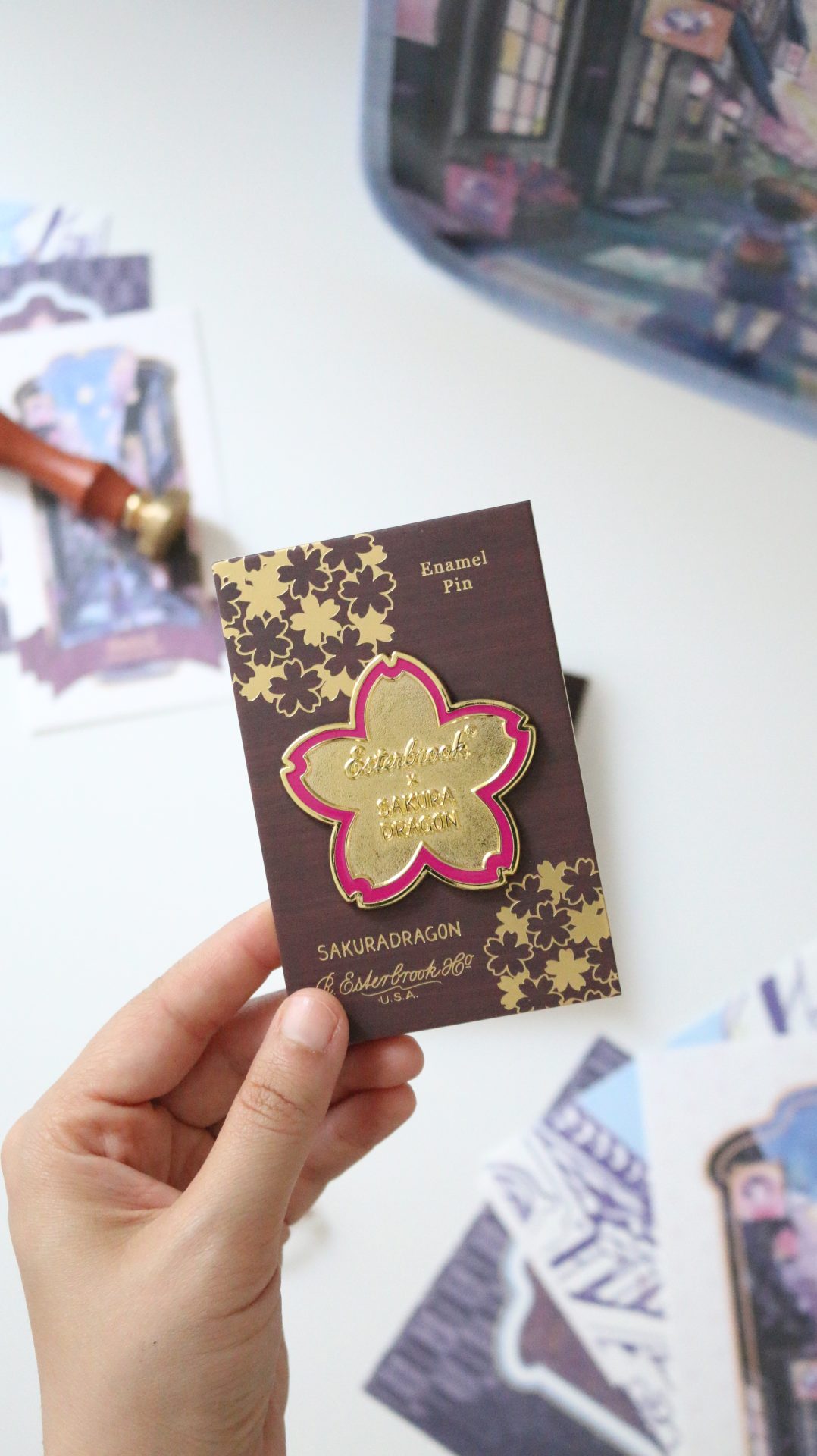 Esterbrook Sakura Street Flower Lapel Pin — gallery