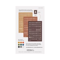 Everyday Explorers Co. Alphabet Sticker Sheets – Coffee & Cocoa — gallery