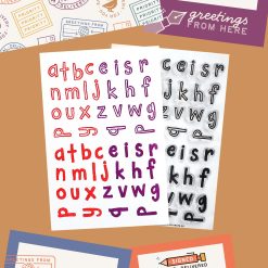 Everyday Explorers Co. Clear Stamp Set – Cheeky Mini Alphabet