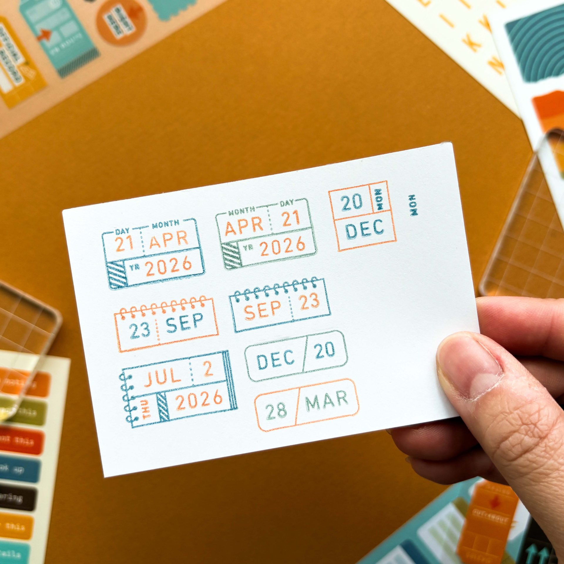 Everyday Explorers Co. Clear Stamp Set – Date Today — gallery