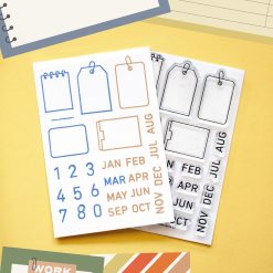 Everyday Explorers Co. Clear Stamp Set – Mini Calendar Tags