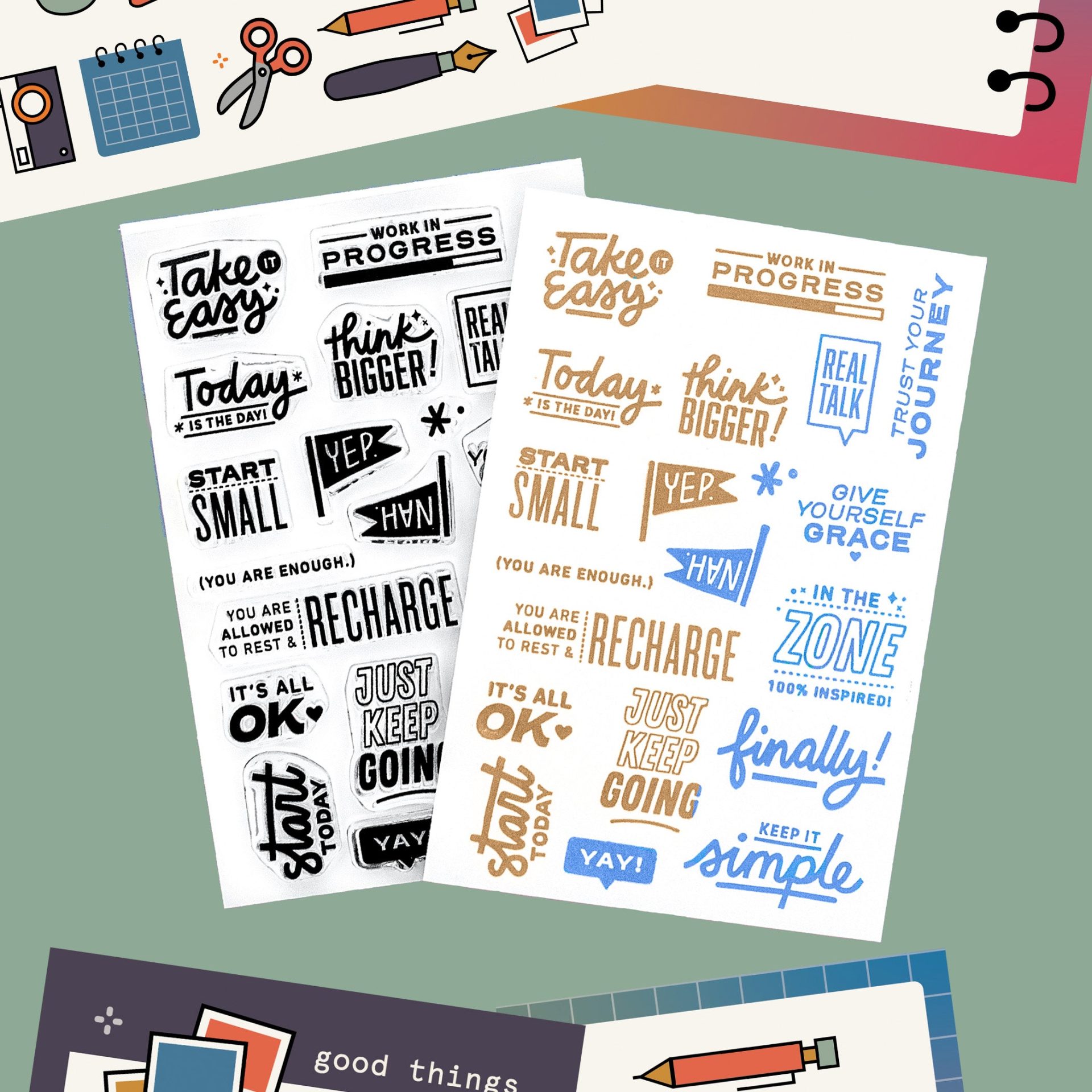 Everyday Explorers Co. Clear Stamp Set – Today is the Day