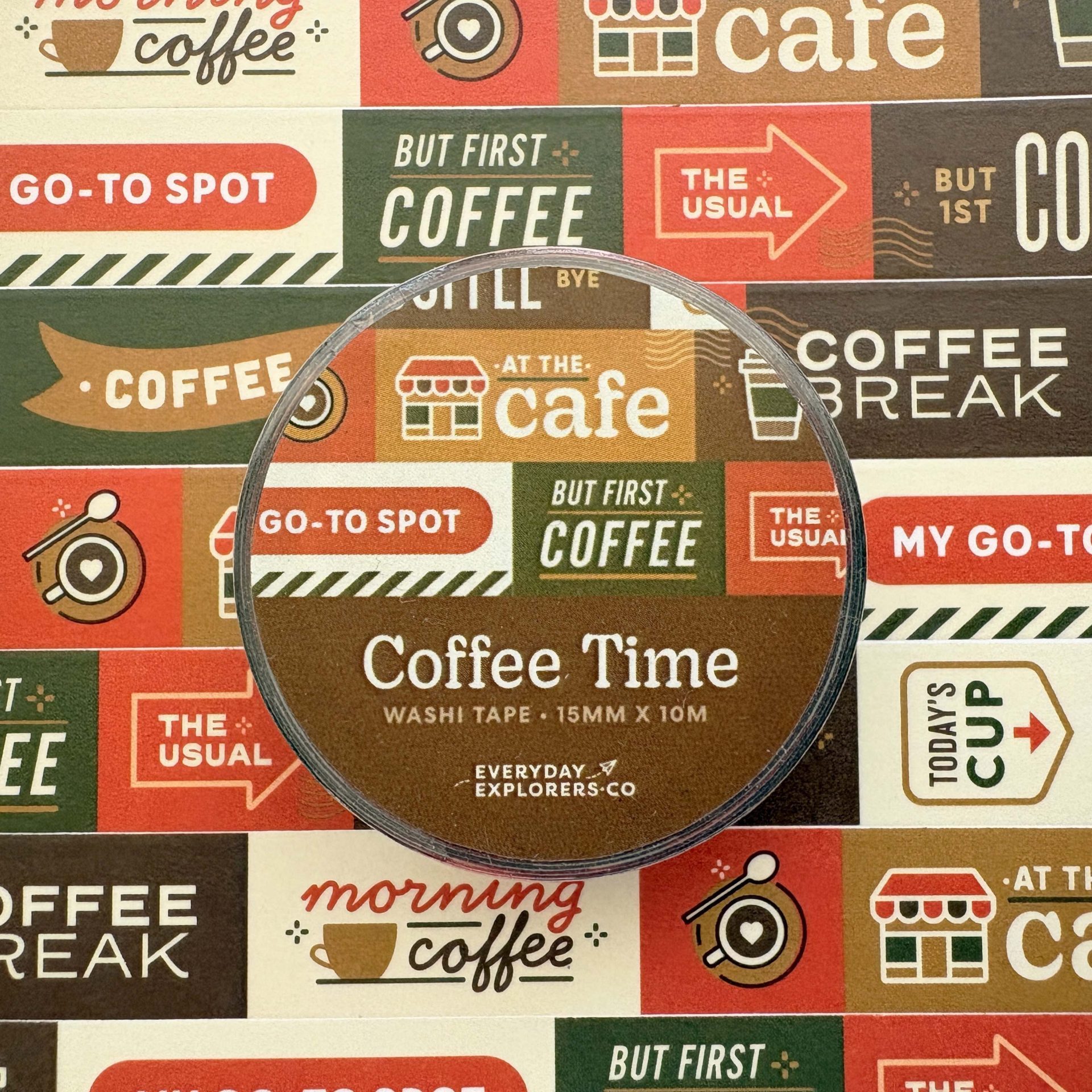 Everyday Explorers Co. Washi Tape – Coffee Time