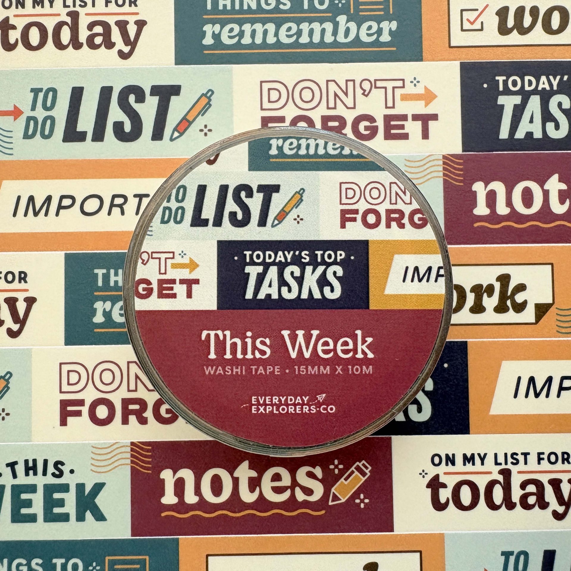 Everyday Explorers Co. Washi Tape – This Week