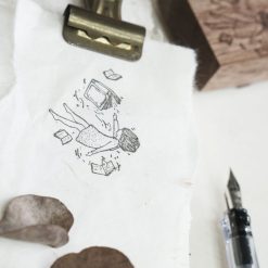 Black Milk Project Pages of Me Rubber Stamp - Floating Stories