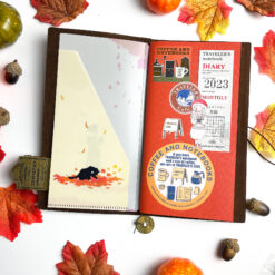 5th Anniversary Miso Paper File Folder - A Tiny Autumn (Regular TN Size)
