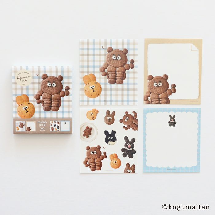 Furukawa Paper Kogumaitan Café Memo Pad - Kumasuru
