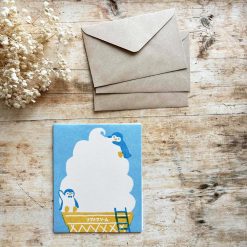 Furukawa Paper Nagomi Washi Letter Set – Soft Serve and Penguin — gallery