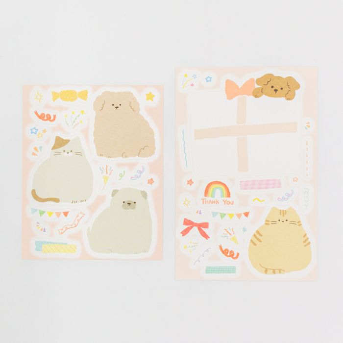 Furukawa Paper Message Stickers - Animal