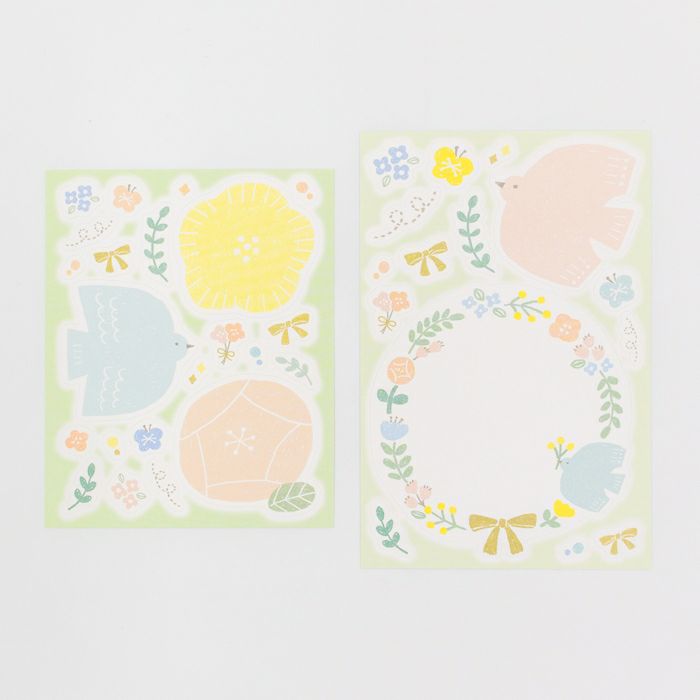 Furukawa Paper Message Stickers - Flower
