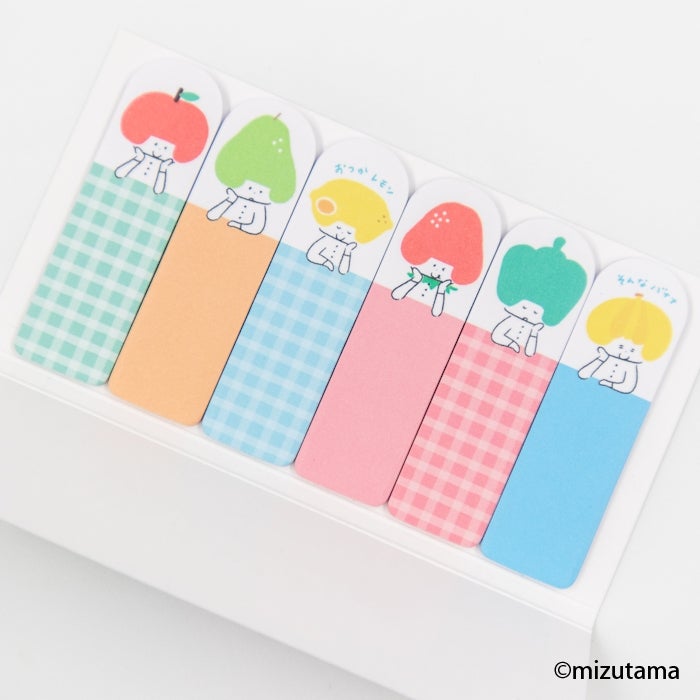 Furukawa Paper x Mizutama Sticky Notes – Vegetables & Fruits — gallery