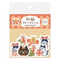 Furukawa Paper Winter Limited Sticker Flakes - Cat