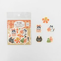 Furukawa Paper Winter Limited Sticker Flakes - Cat