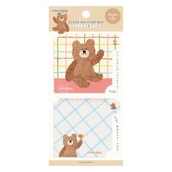 Furukawashiko ChocoLog Clear Writing Mat – Bear