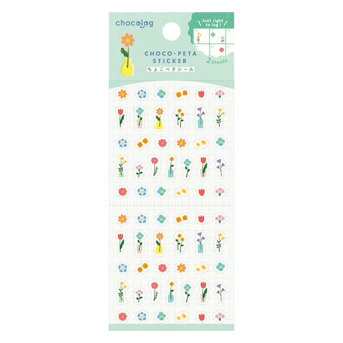 Furukawashiko ChocoLog Sticker Sheet – Flowers