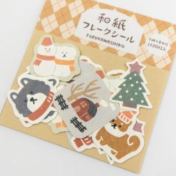 Furukawa Paper Winter Limited Sticker Flakes - Dog