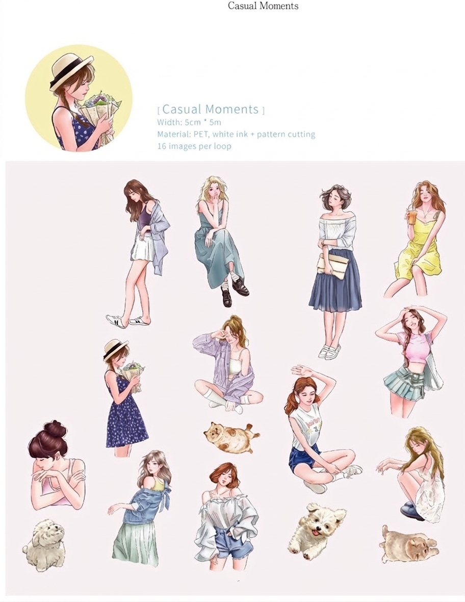 Hairmo Casual Moments PET Tape — gallery