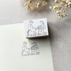 Hankodori Rubber Stamp – Cat and Mailbox — gallery
