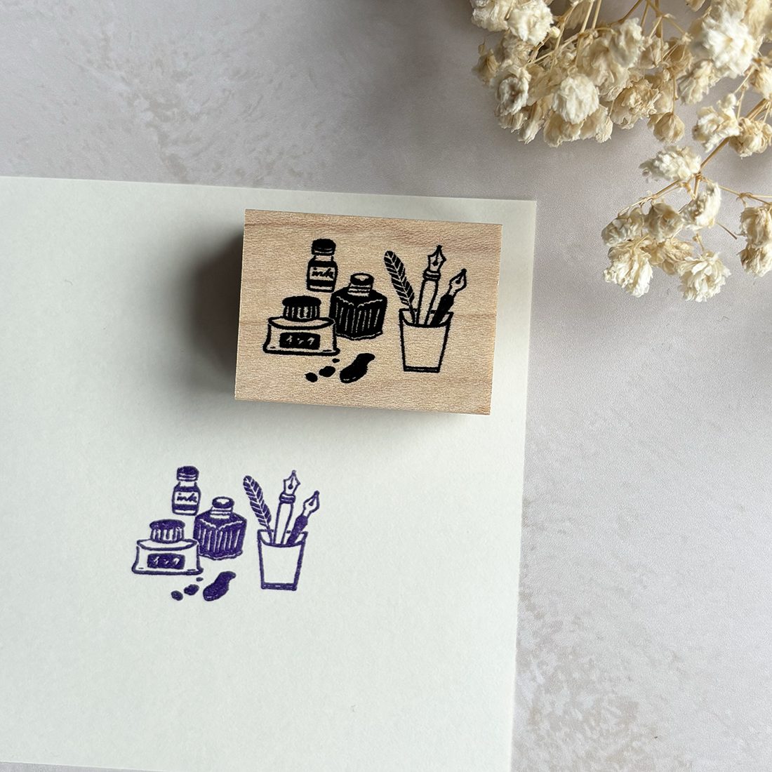 Hankodori Rubber Stamp – Fountain Pen and Inks