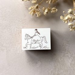 Hankodori Rubber Stamp – Girl on Horseback