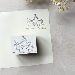 Hankodori Rubber Stamp – Girl on Horseback — gallery