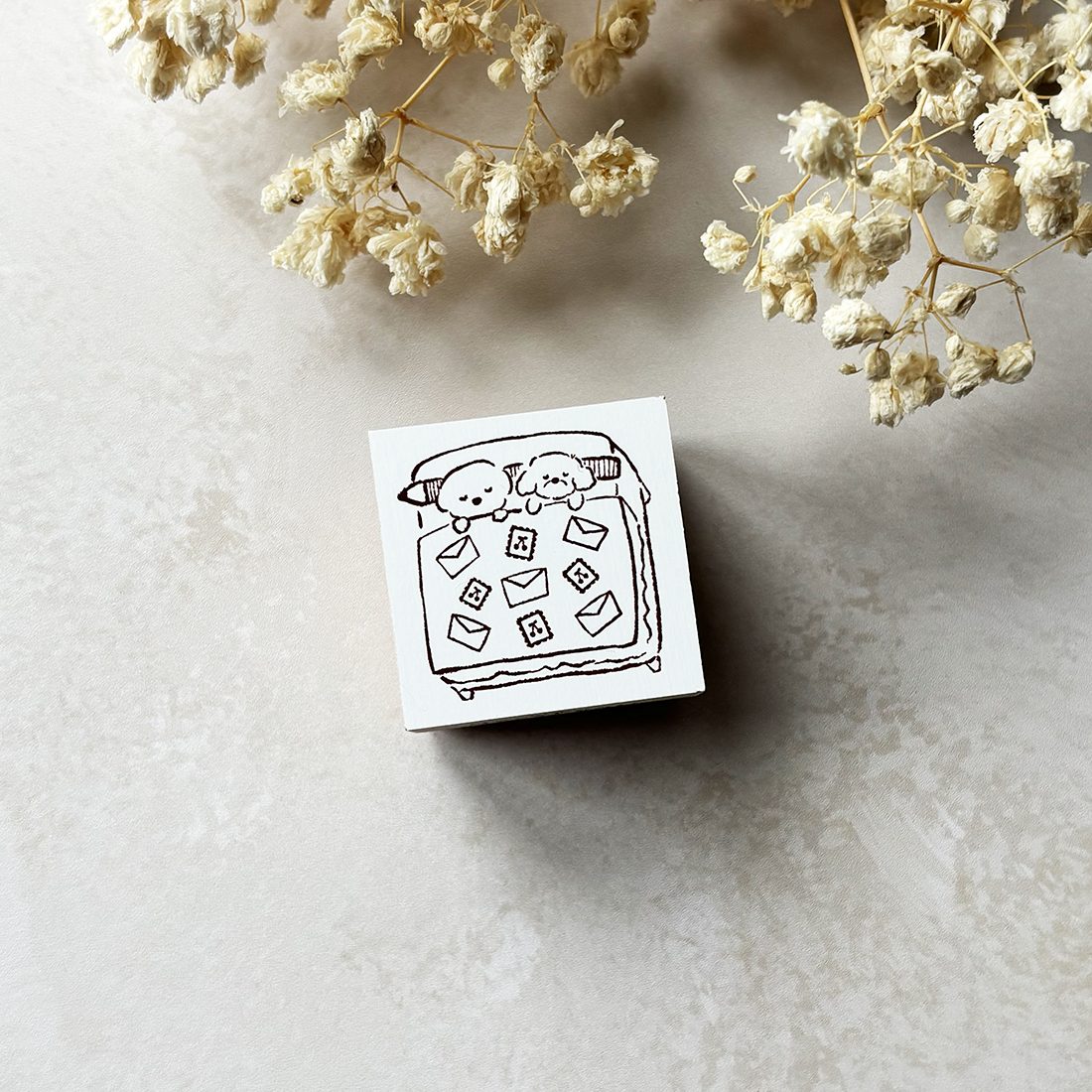 Hankodori Rubber Stamp – Letter Futon