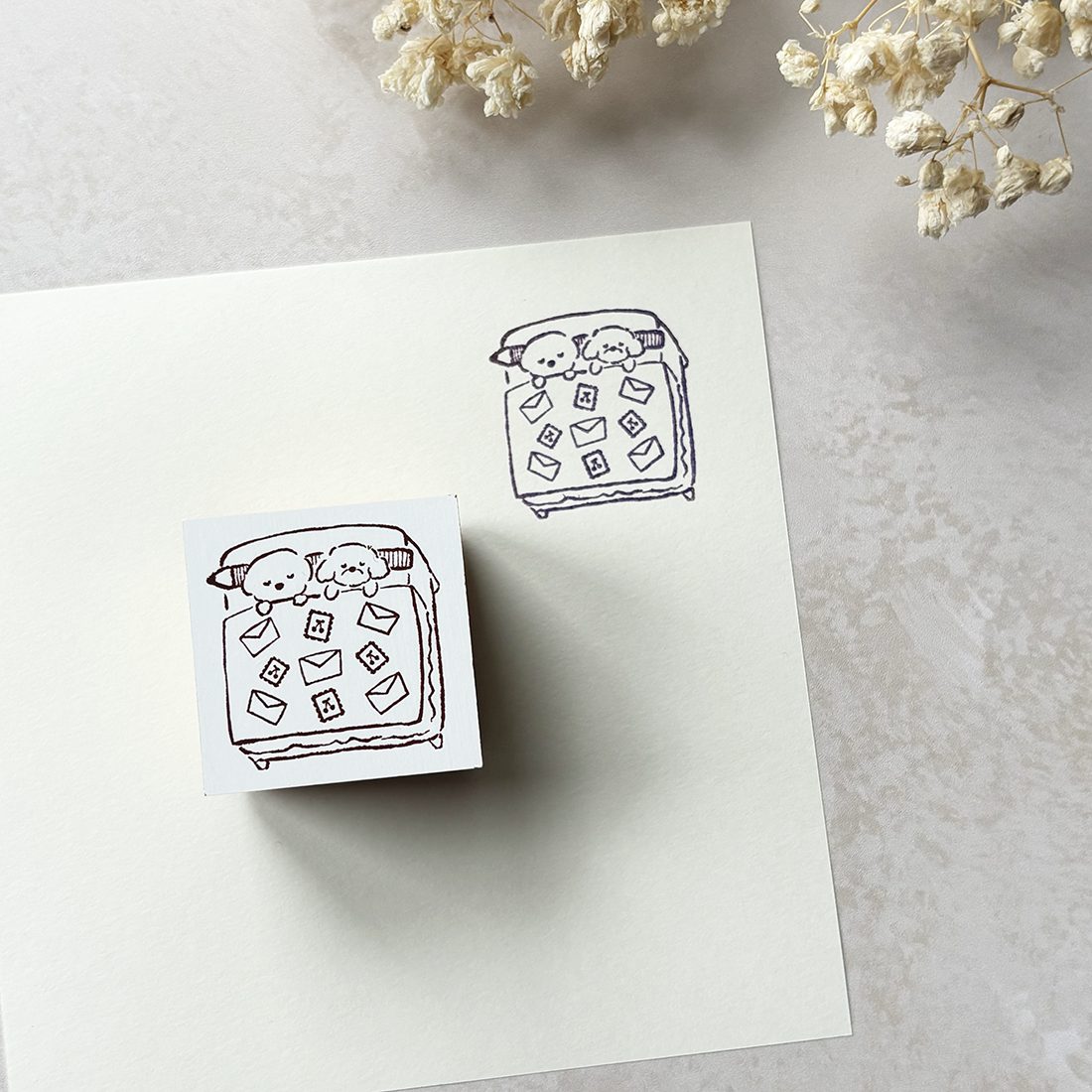 Hankodori Rubber Stamp – Letter Futon — gallery