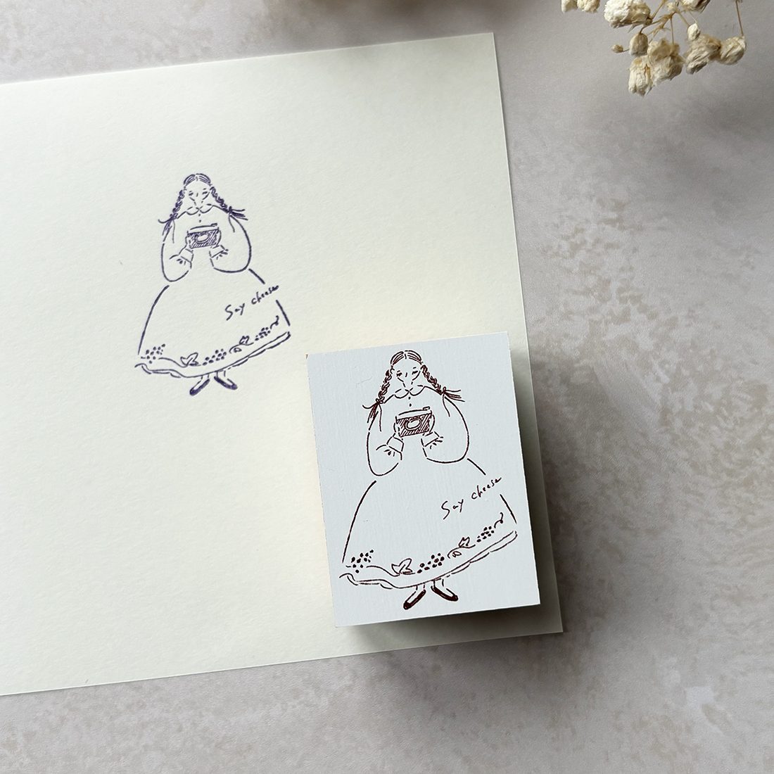 Hankodori Rubber Stamp – Say Cheese
