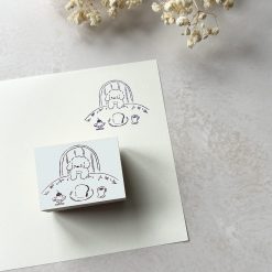Hankodori Rubber Stamp – Table with My Dog — gallery