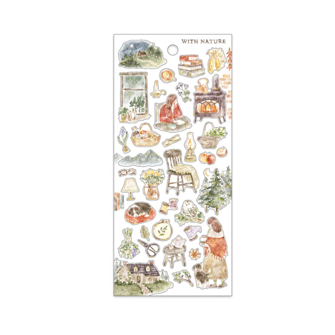 Mind Wave With Nature Stickers (6 designs)