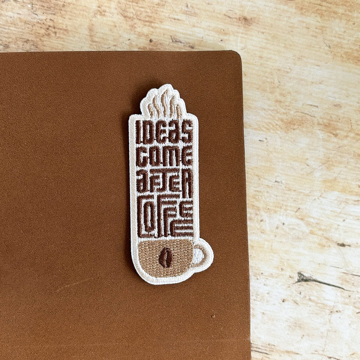 Miso Paper Coffee Embroidery Patches