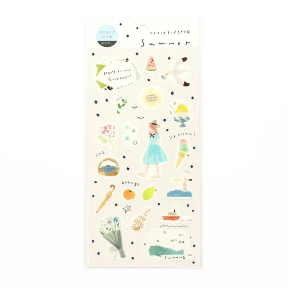 Miki Tamura Stickers - Summer