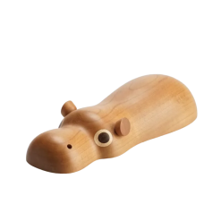 Kyoku Haku Little Hippo Wooden Pen Rest - Image 2