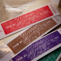OURS Studio Love Label Rubber Stamp