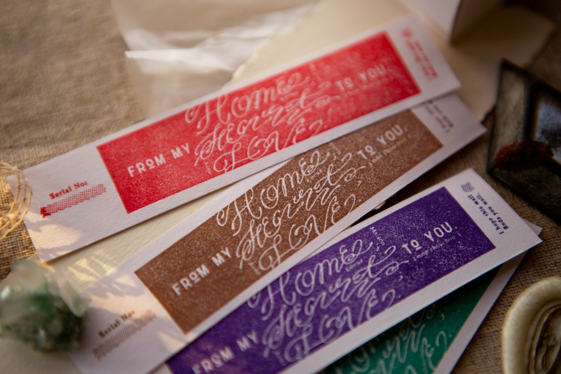 OURS Studio Love Label Rubber Stamp