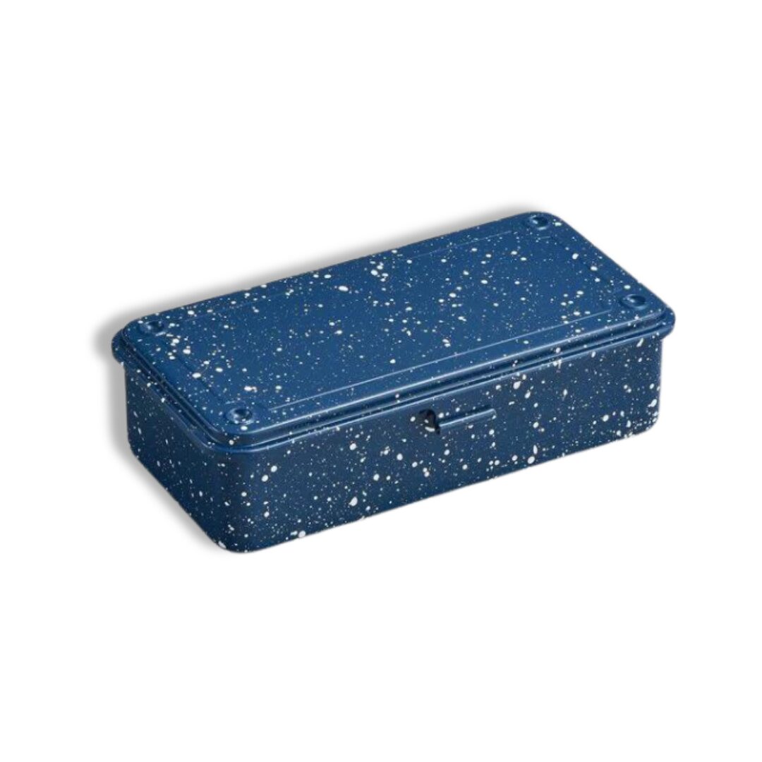 Toyo Steel Trunk Shape Toolbox T-190 Japanese Indigo