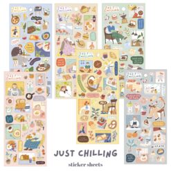 Mind Wave Just Chilling Stickers (6 designs)
