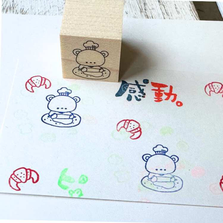 Kayonoko Stamp – Baking Bear