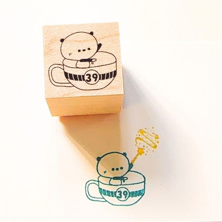 Kayonoko Stamp – Coffee Cup Panda — gallery