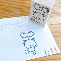 Kayonoko Stamp – Dancing Bear with Ribbons — gallery