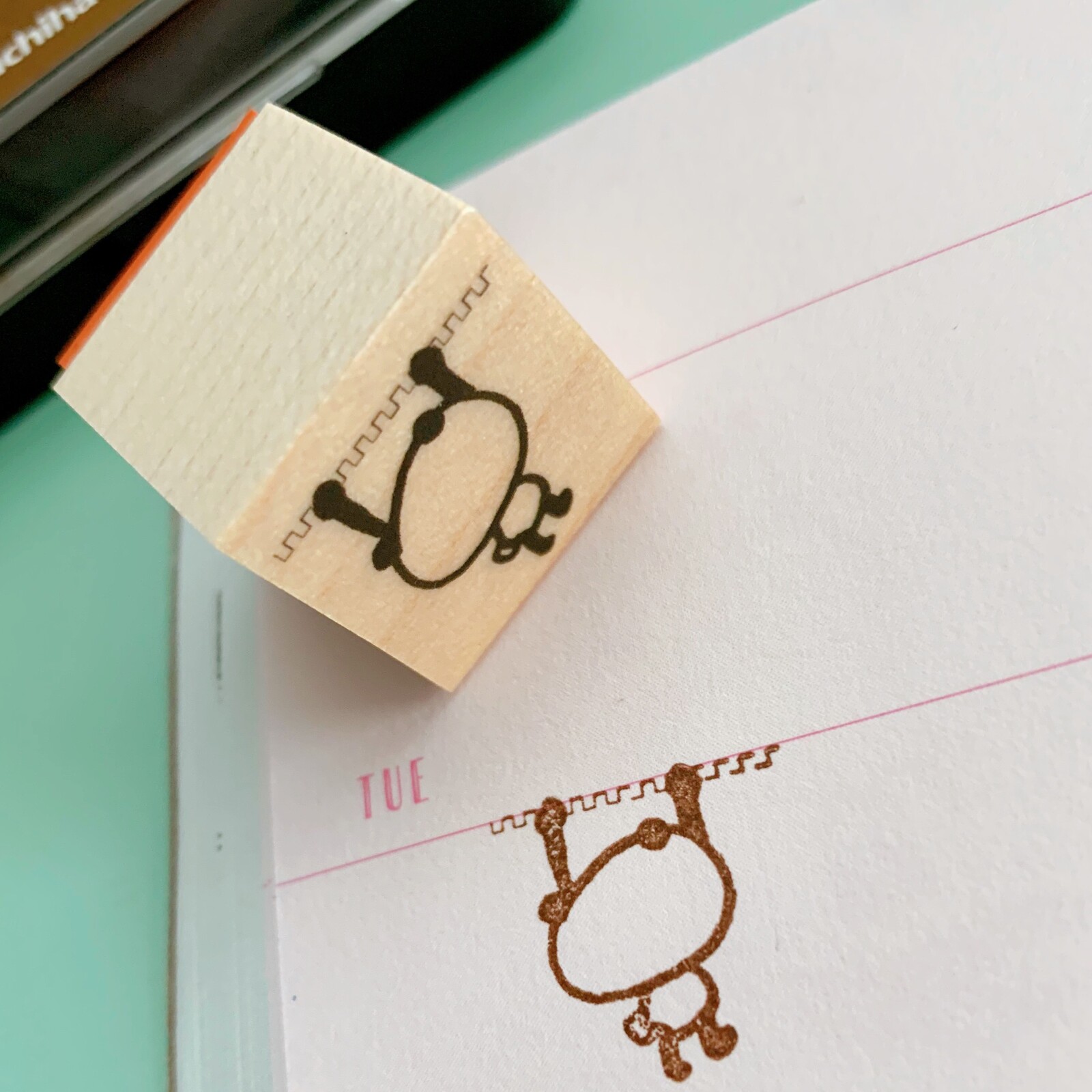 Kayonoko Stamp – Hanging Panda