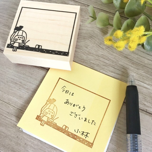 Kayonoko Stamp (Large) – Blackboard Frame Memo — gallery