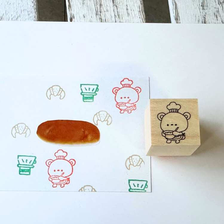 Kayonoko Stamp – Mixing Bear — gallery
