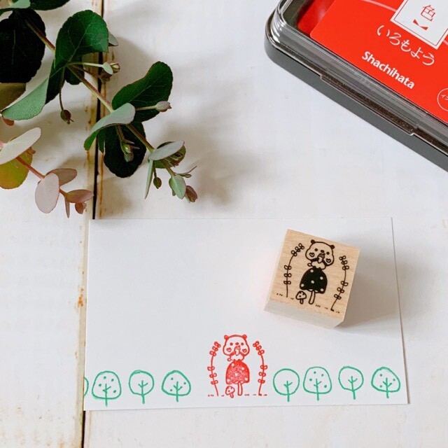 Kayonoko Stamp – Mushroom Panda — gallery